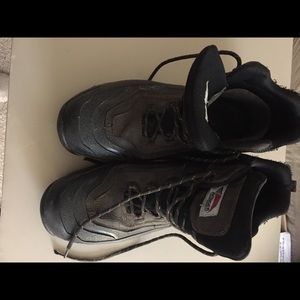 Steel toe work boots